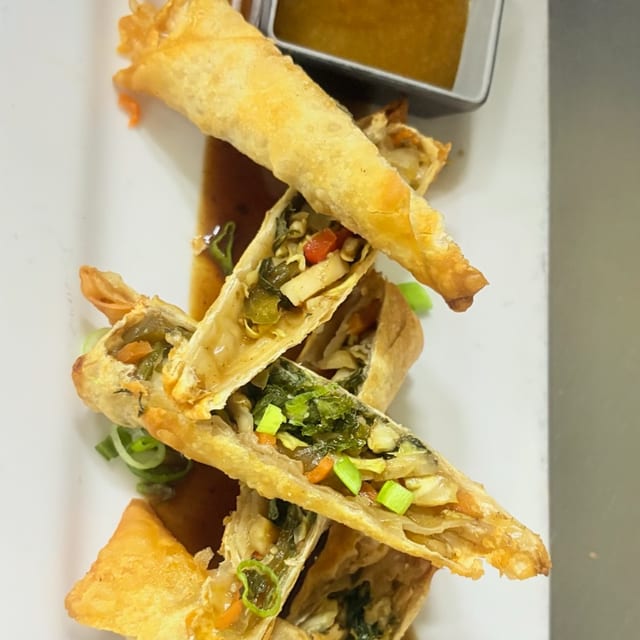 Jerk Vegetables Spring Roll.