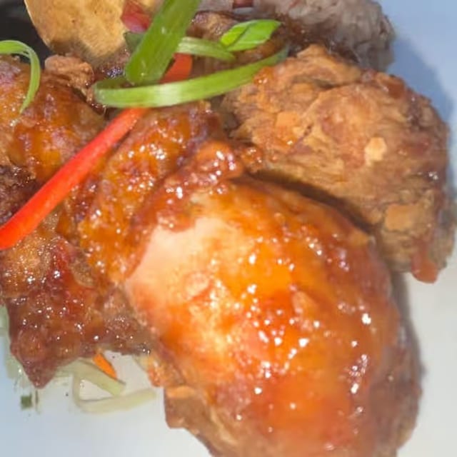 BBQ Fried Chicken.