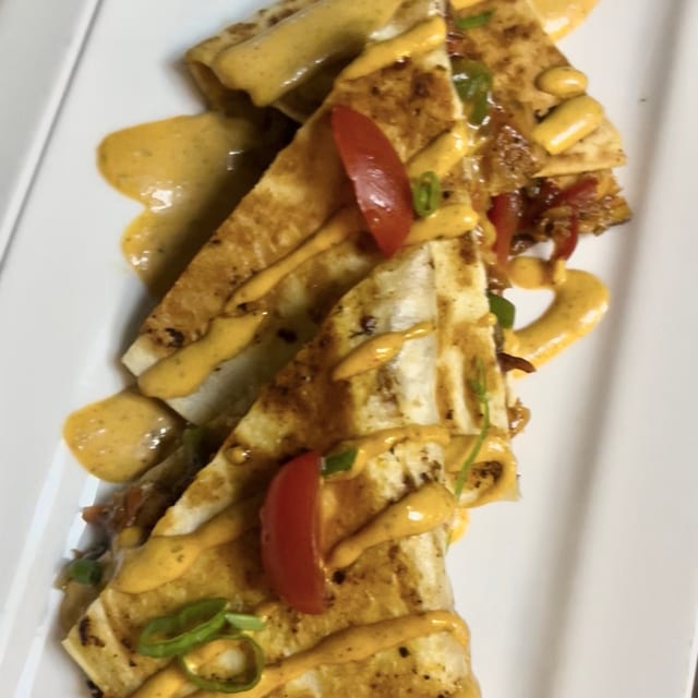 Salmon Quesadilla.